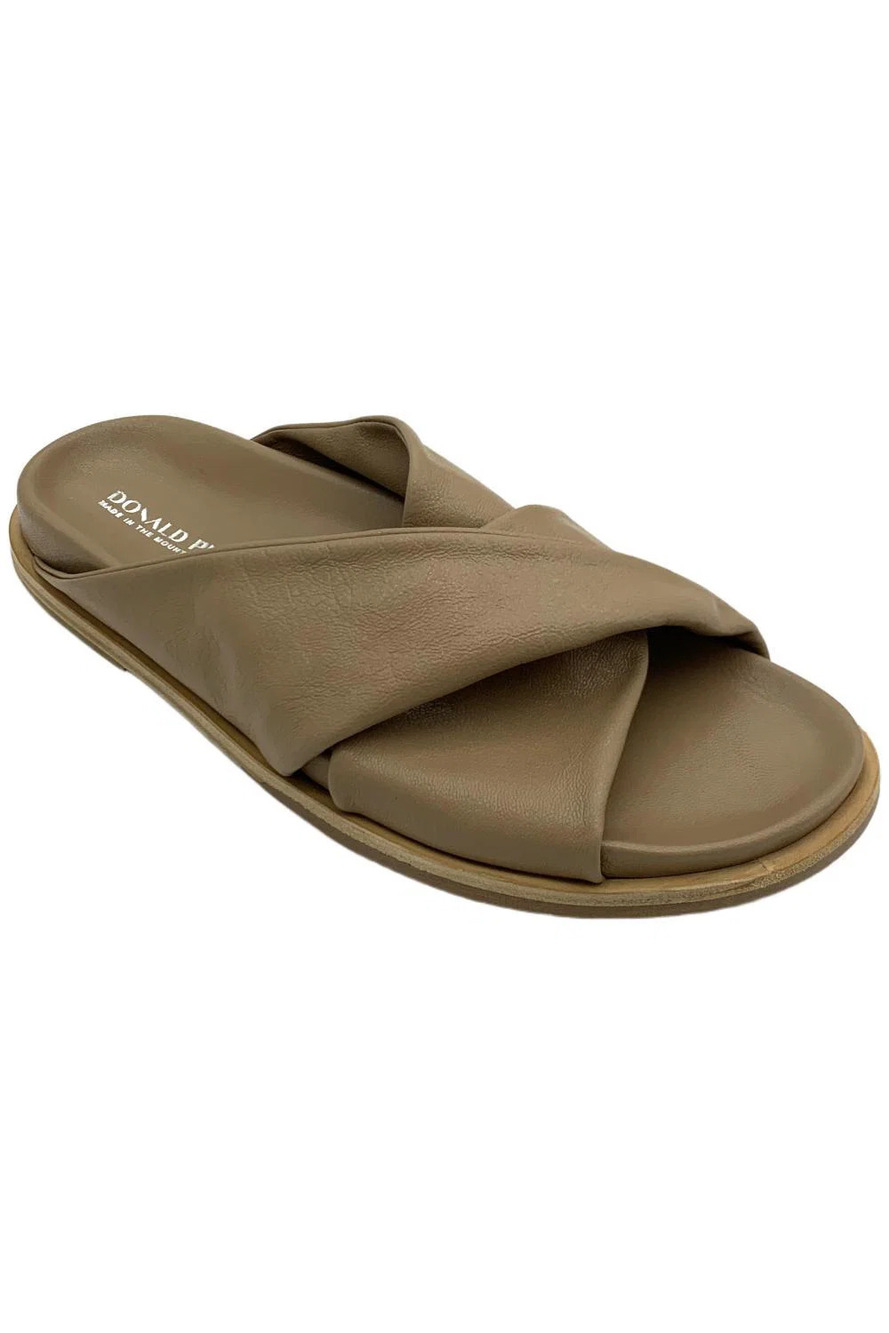 Donald Pliner Women's Illy Nappa Slide Sandals Taupe - Medium